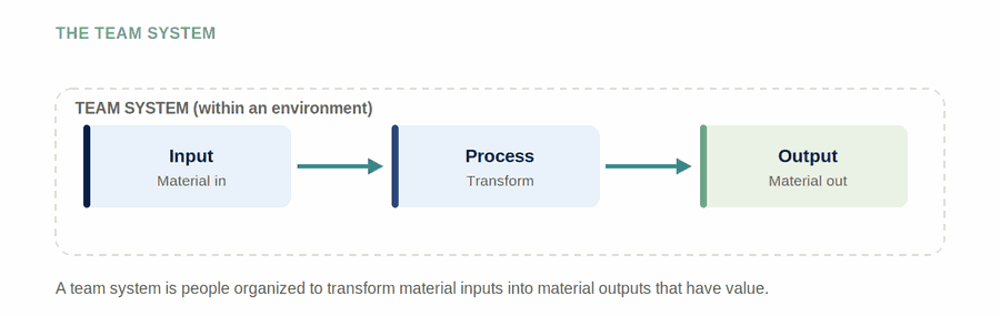Defining the Team System — figure
